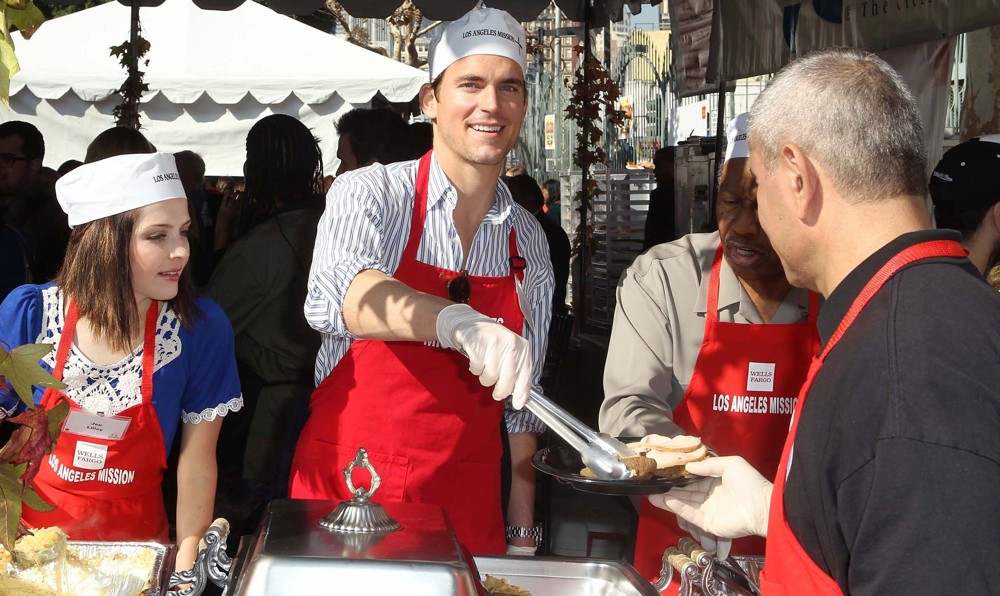 Matthew Bomer;<br>The Los Angeles Mission's Thanksgiving for Skid Row Homeless
