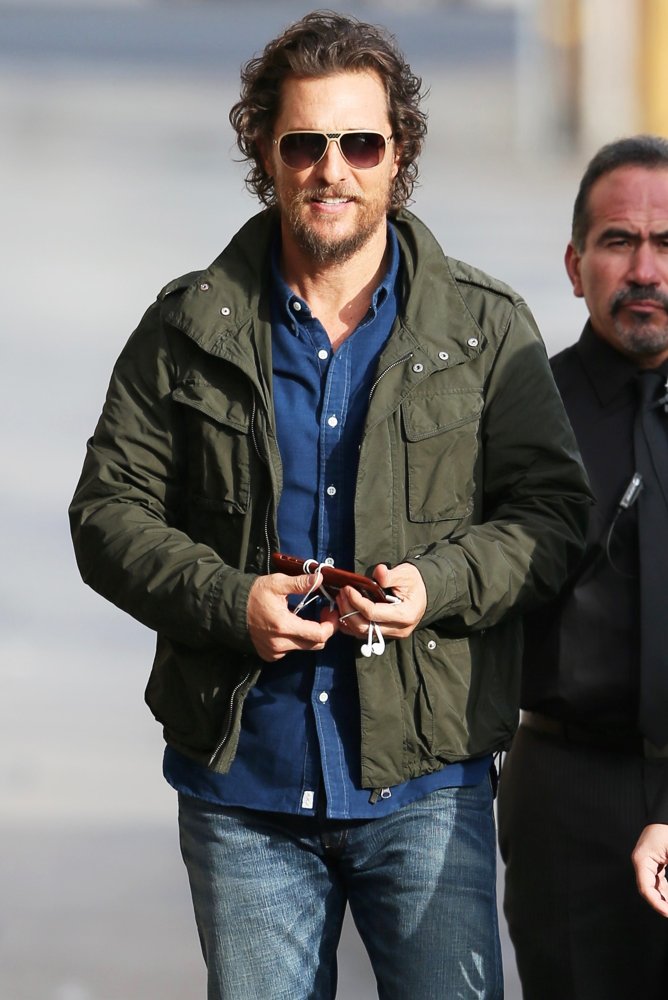 Matthew McConaughey Seen Arriving for Jimmy Kimmel Live!