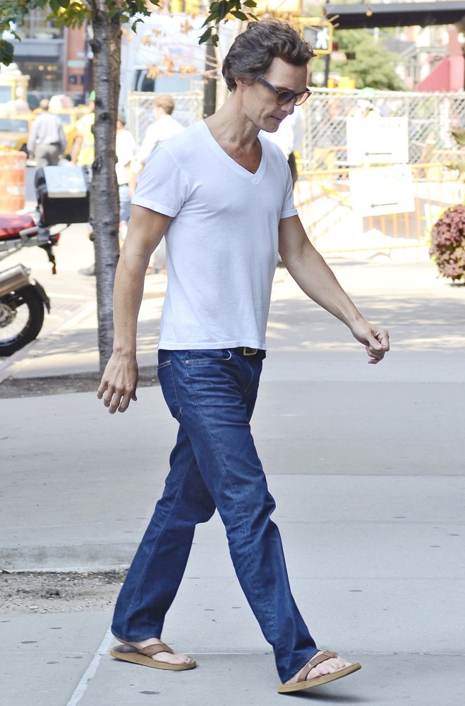 Matthew McConaughey;<br>Matthew McConaughey Seen Returning to His Hotel in Manhattan