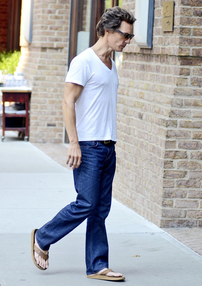 Matthew McConaughey;<br>Matthew McConaughey Seen Returning to His Hotel in Manhattan