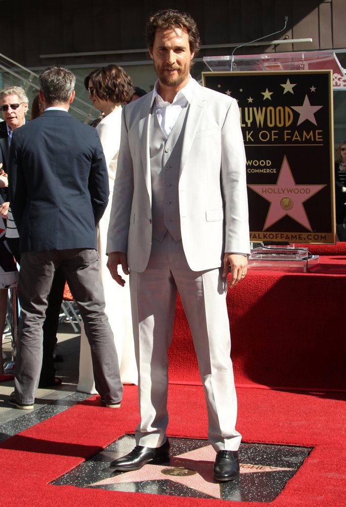 Matthew McConaughey;<br>Matthew McConaughey Honored with A Star on The Hollywood Walk of Fame
