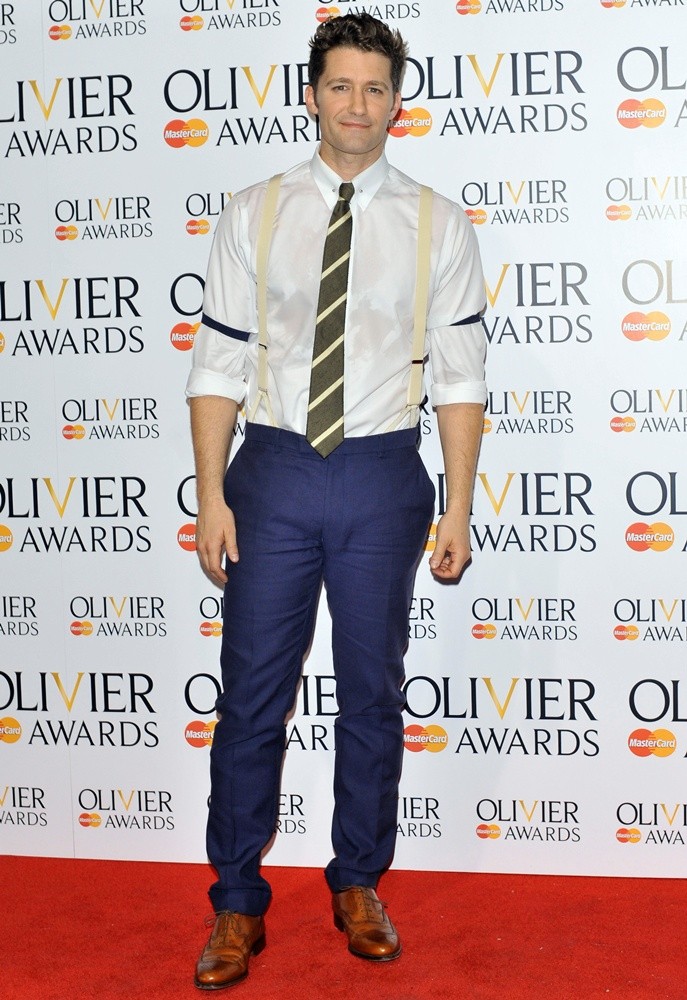 Matthew Morrison;<br>The Olivier Awards 2013 - Press Room