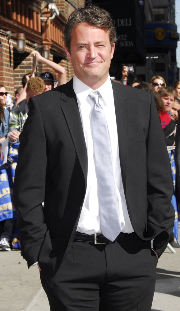 Matthew Perry;<br>Matthew Perry Outside The Ed Sullivan Theater for The Late Show With David Letterman
