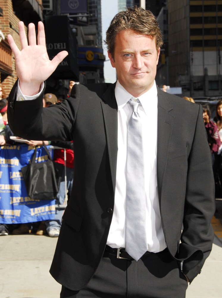 Matthew Perry;<br>Matthew Perry Outside The Ed Sullivan Theater for The Late Show With David Letterman