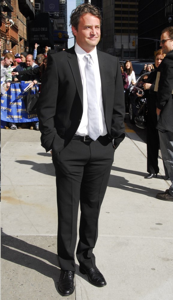 Matthew Perry;<br>Matthew Perry Outside The Ed Sullivan Theater for The Late Show With David Letterman