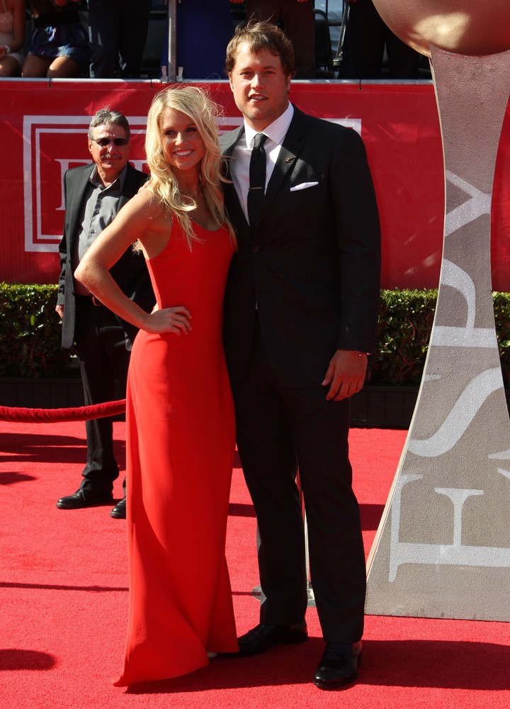 Matthew Stafford;<br>2012 ESPY Awards - Red Carpet Arrivals