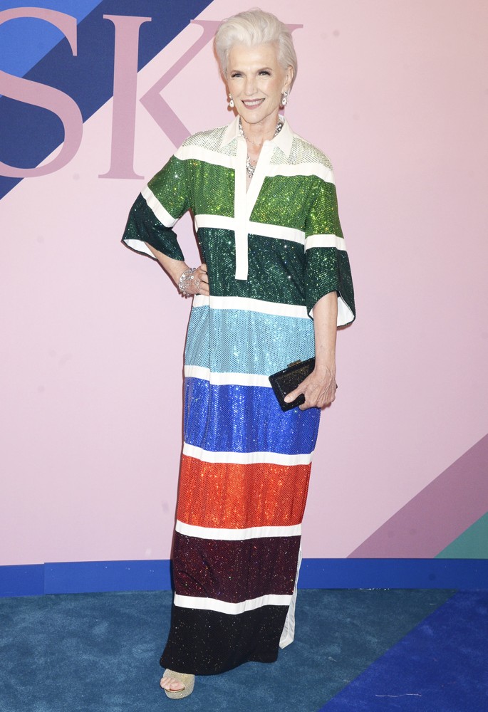 Maye Musk;<br>2017 CFDA Awards - Red Carpet Arrivals