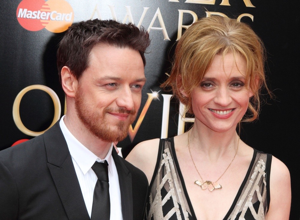 James McAvoy;Anne-Marie Duff;<br>The Olivier Awards 2013 - Arrivals