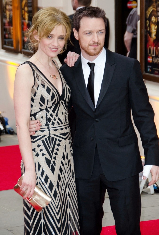 Anne-Marie Duff;James McAvoy;<br>The Olivier Awards 2013 - Arrivals