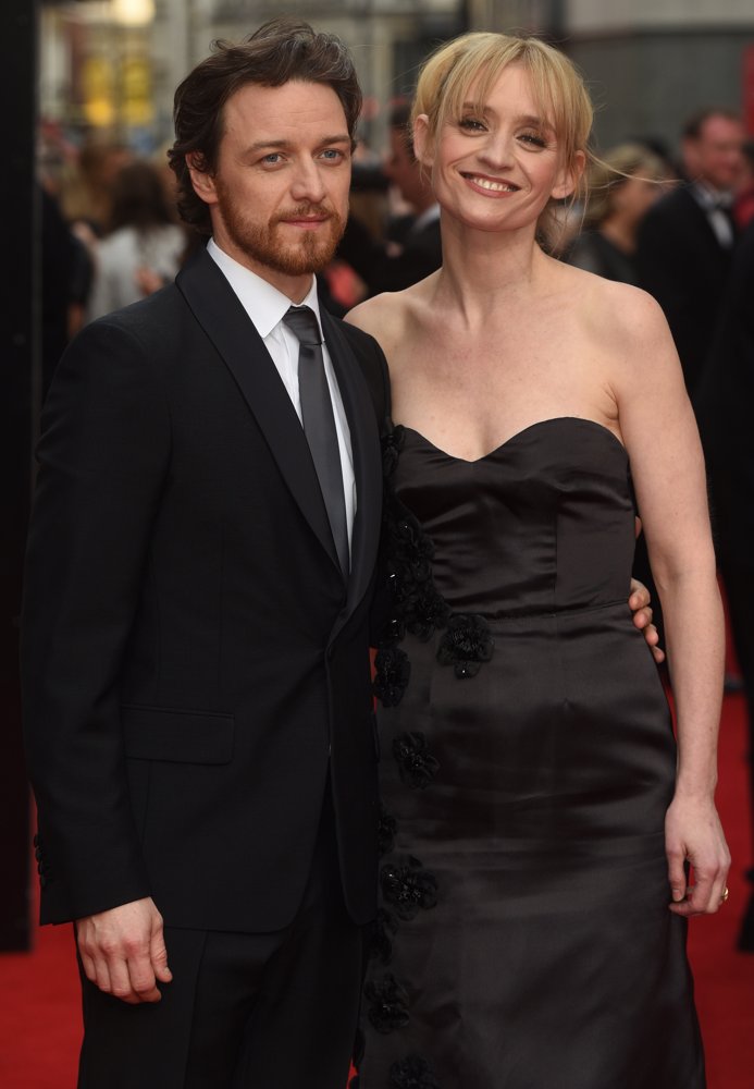 James McAvoy;Anne-Marie Duff;<br>The Olivier Awards 2015 - Arrivals