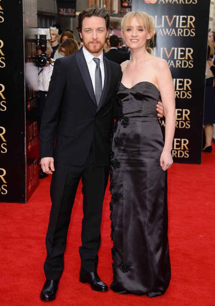 James McAvoy;Anne-Marie Duff;<br>The Olivier Awards 2015 - Arrivals