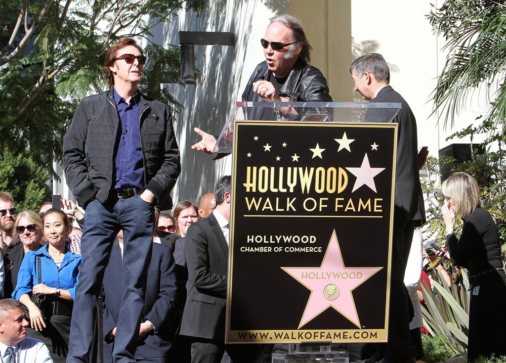 Paul McCartney;Neil Young;<br>Paul McCartney Honored with A Star on The Hollywood Walk of Fame