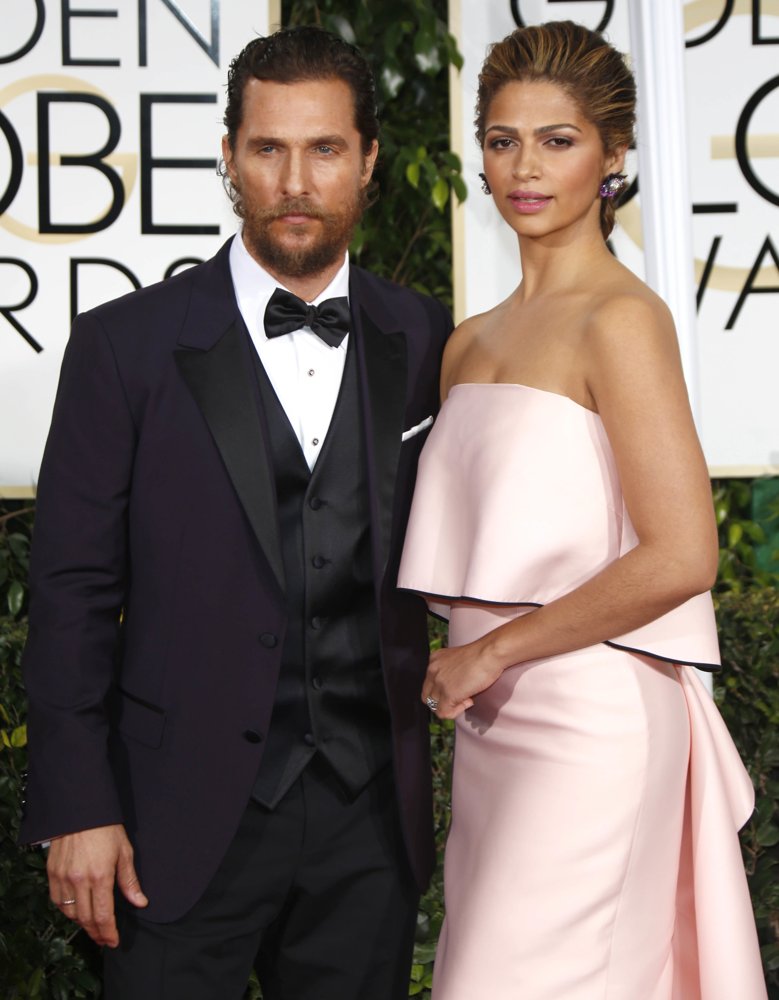 Matthew McConaughey;Camila Alves;<br>72nd Annual Golden Globe Awards - Arrivals