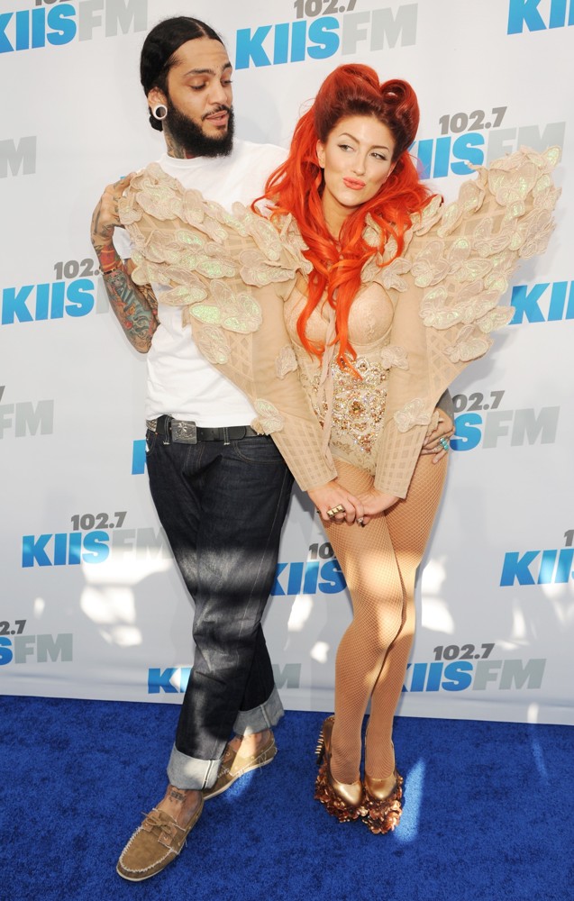 Travis McCoy;Neon Hitch;<br>102.7 KIIS FM's Wango Tango 2012 - Arrivals
