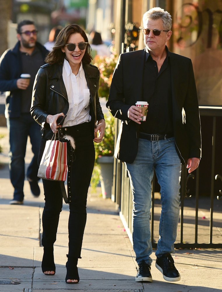 Katharine McPhee and David Foster Out and About in Los Angeles