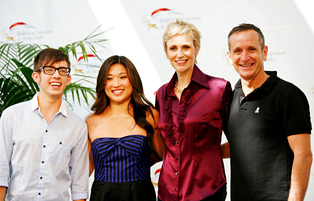Kevin McHale;Jenna Ushkowitz;Jane Lynch;<br>50th Anniversary of The Monte Carlo TV Festival - 'Glee' Photocall - Day 3
