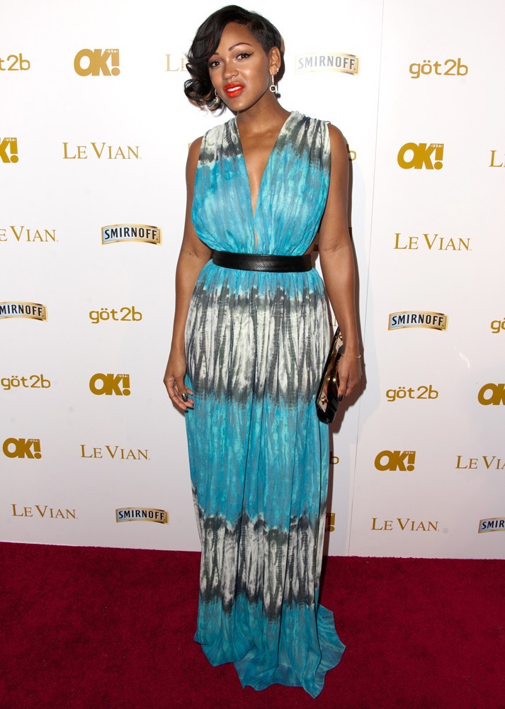 Meagan Good;<br>OK! Magazine's Pre-Grammy Event