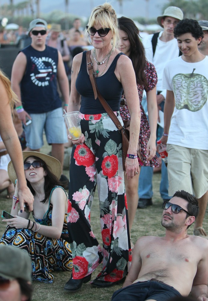 Melanie Griffith;<br>Celebrities at The 2012 Coachella Valley Music and Arts Festival - Week 2 Day 2