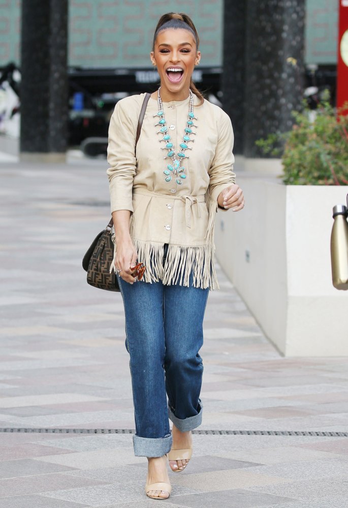 Melody Thornton Outside ITV Studios