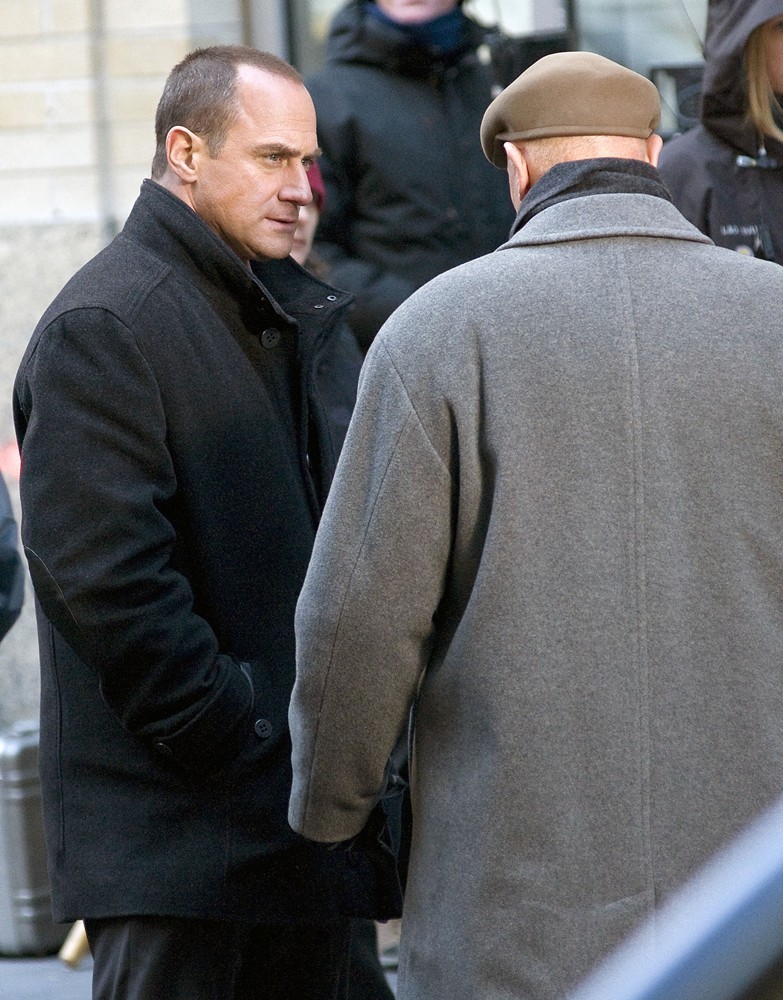 Christopher Meloni;Dann Florek;<br>The Film Set of Law and Order: Special Victims Unit