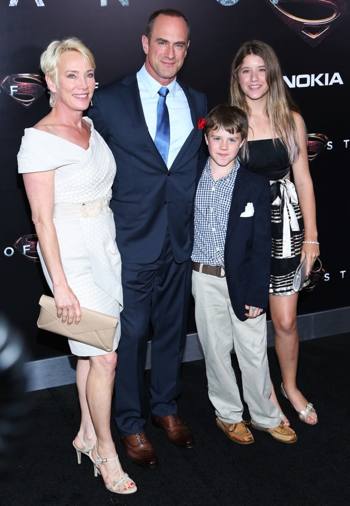 Sherman Williams;Christopher Meloni;Dante Meloni;Sophia Eva Pietra Meloni;<br>World Premiere of Man of Steel - Arrivals