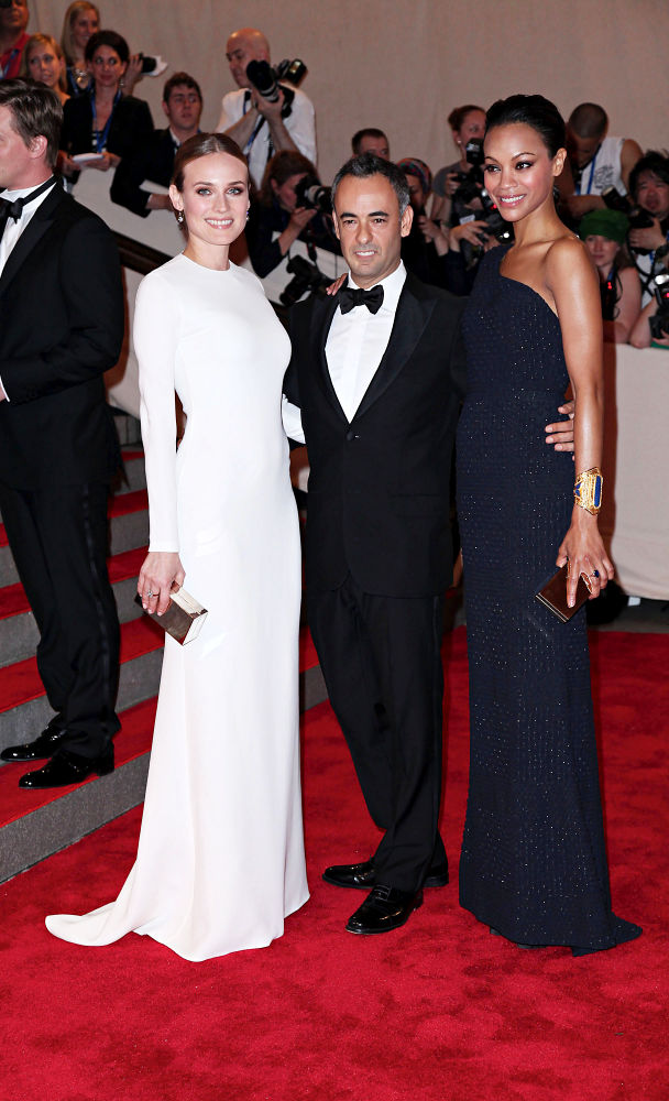 Diane Kruger;Francisco Costa;Zoe Saldana;<br>The Costume Institute Gala Benefit