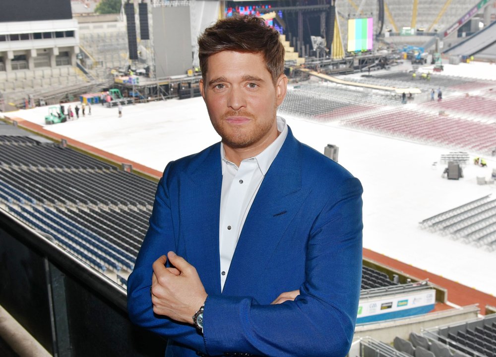 Michael Buble Poses at Croke Park
