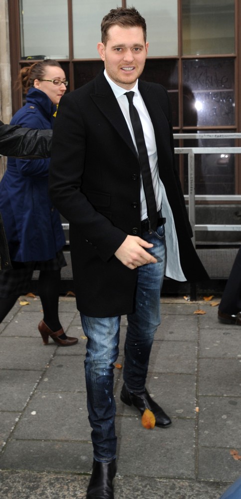 Michael Buble;<br>Michael Buble Outside The BBC Radio 1 Studios
