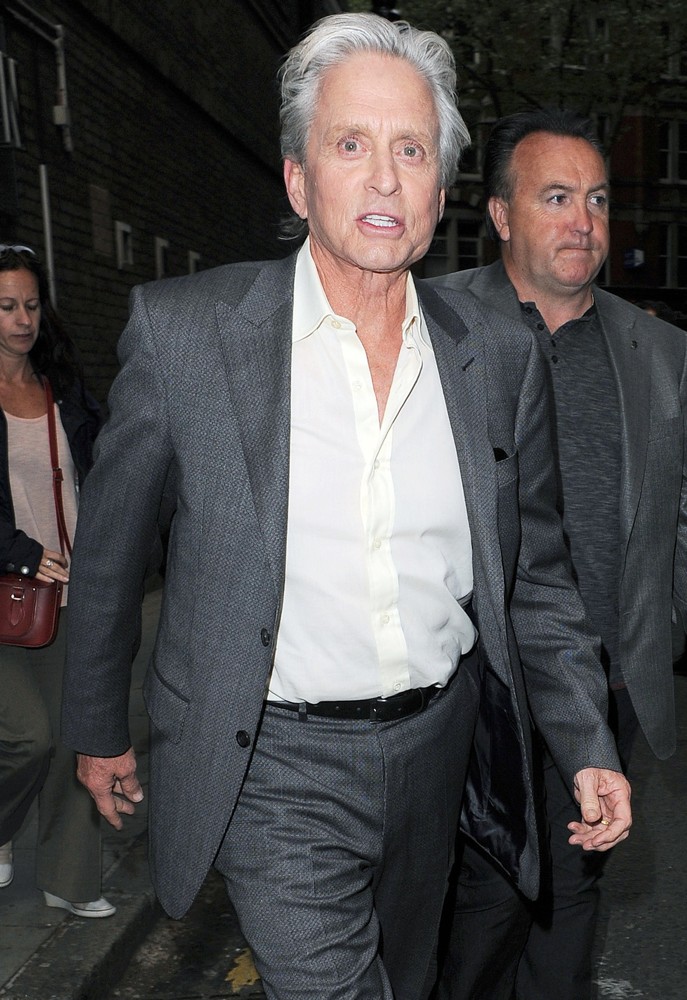 Michael Douglas;<br>Michael Douglas Leaving A Cinema in Covent Garden