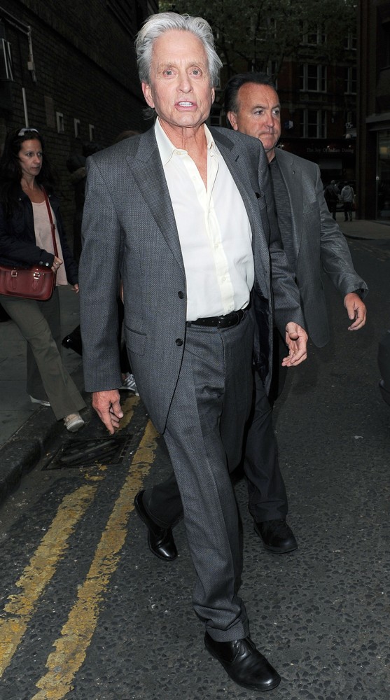 Michael Douglas;<br>Michael Douglas Leaving A Cinema in Covent Garden
