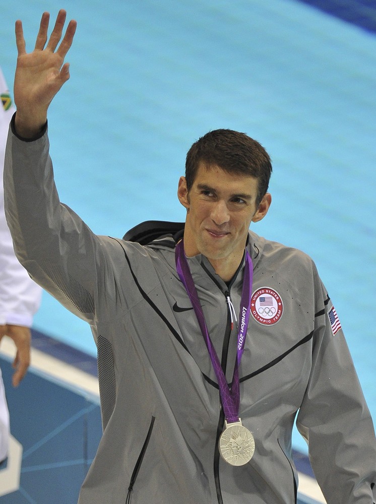 Michael Phelps;<br>The London 2012 Olympic Games - Day 4