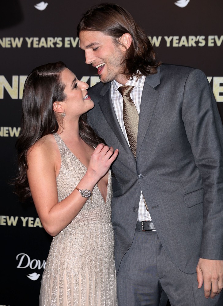 Lea Michele;Ashton Kutcher;<br>Los Angeles Premiere of New Year's Eve