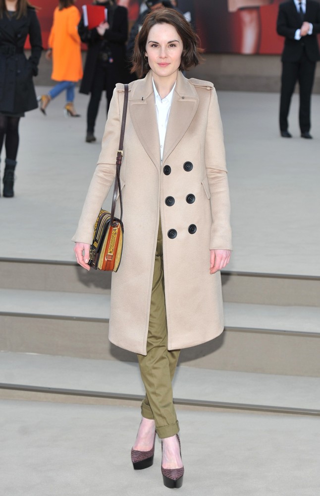 Michelle Dockery;<br>London Fashion Week - Autumn-Winter 2013 - Burberry Prorsum - Arrivals