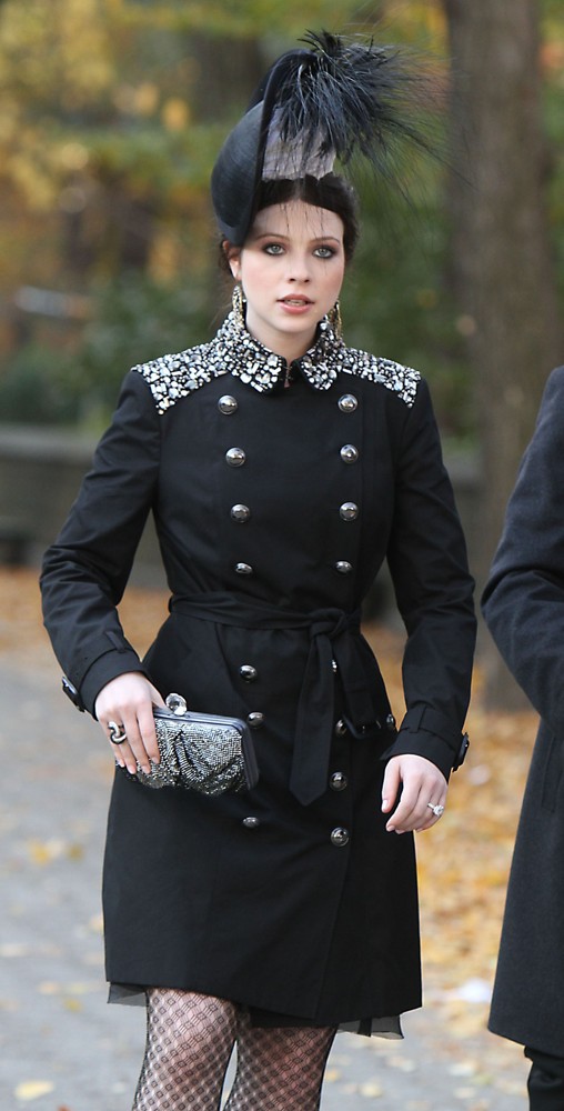 Michelle Trachtenberg;<br>On The Set of Gossip Girl