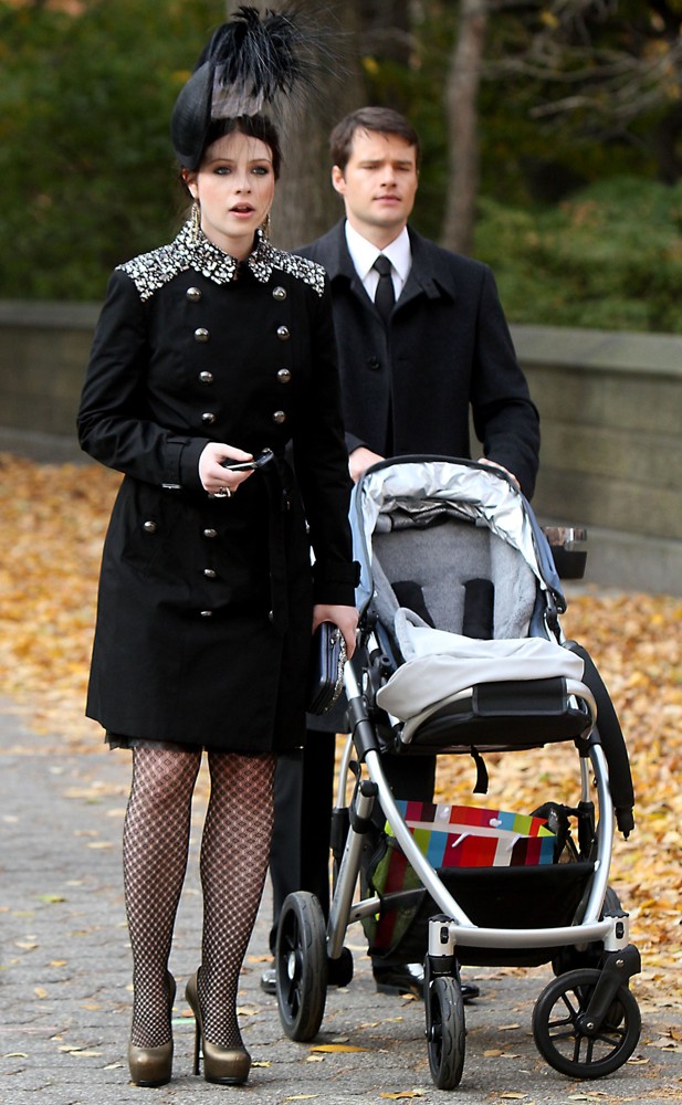 Michelle Trachtenberg;<br>On The Set of Gossip Girl