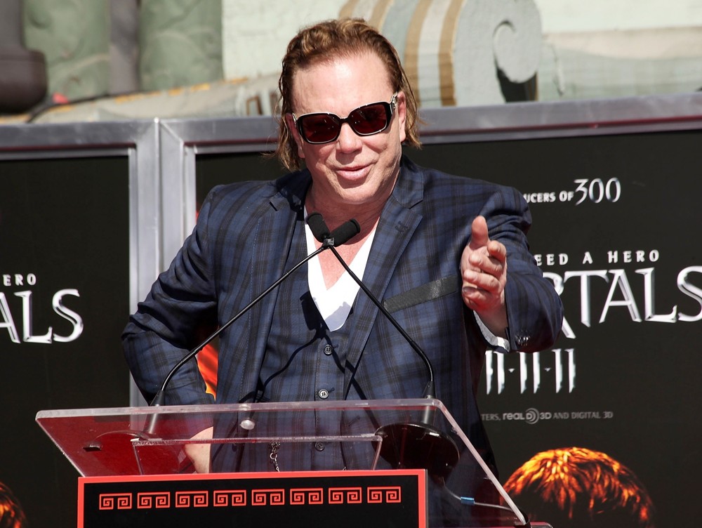 Mickey Rourke;<br>Mickey Rourke Is Honoured with A Hand and Footprint Ceremony