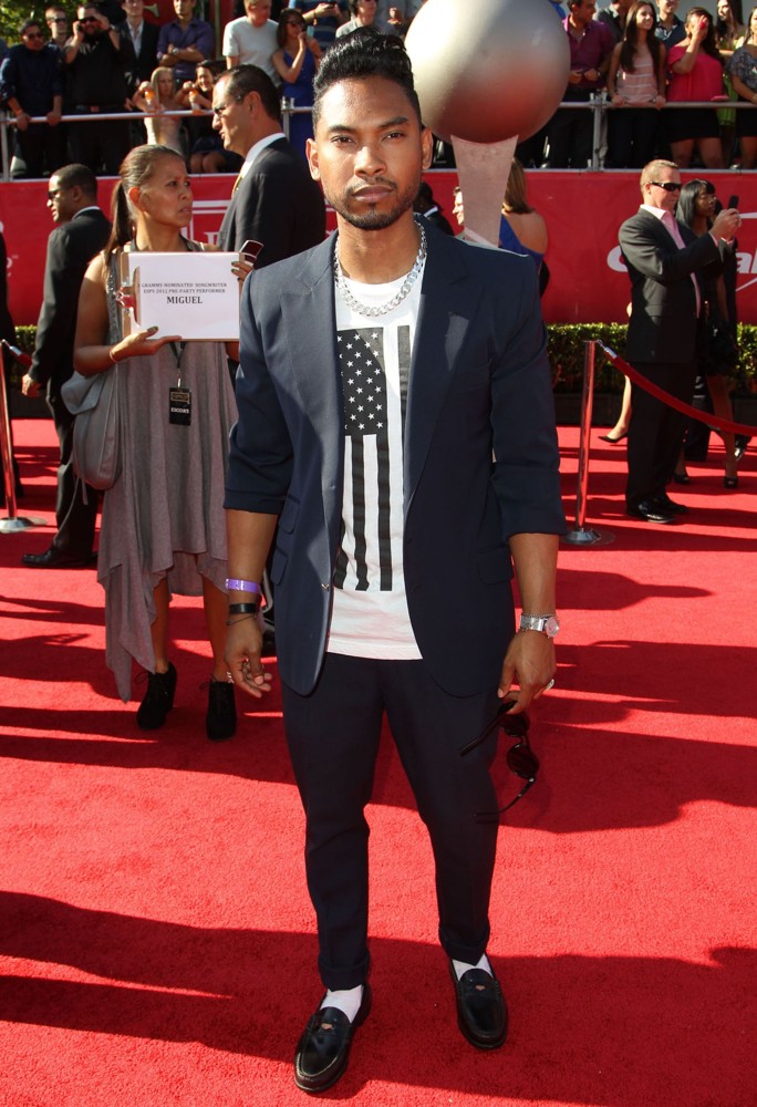 Miguel;<br>2012 ESPY Awards - Red Carpet Arrivals
