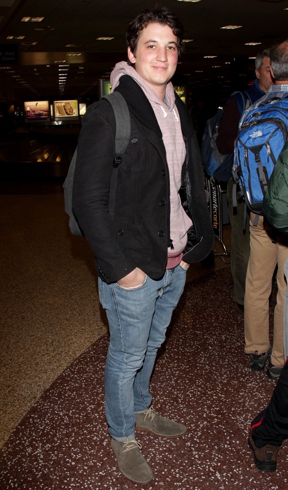 Miles Teller;<br>Celebrities Arrive at Salt Lake City International Airport for The 2013 Sundance Film Festival