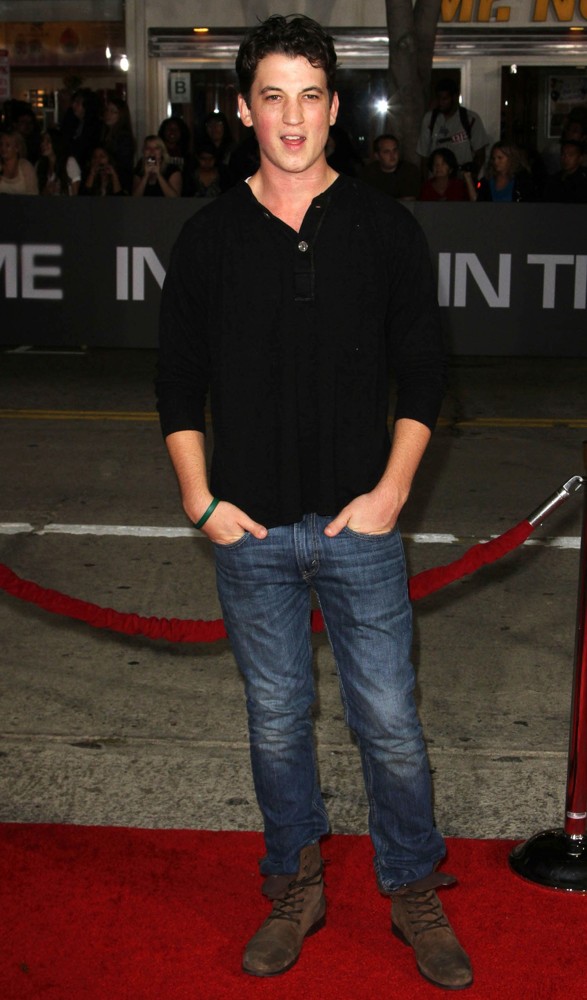 Miles Teller;<br>The Premiere of In Time - Arrivals