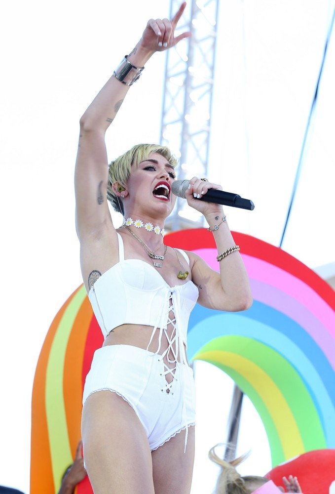 Miley Cyrus;<br>iHeartRadio Music Festival Village