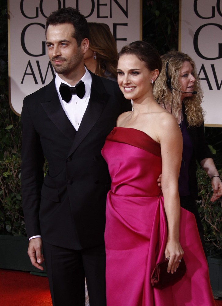 Benjamin Millepied;Natalie Portman;<br>The 69th Annual Golden Globe Awards - Arrivals