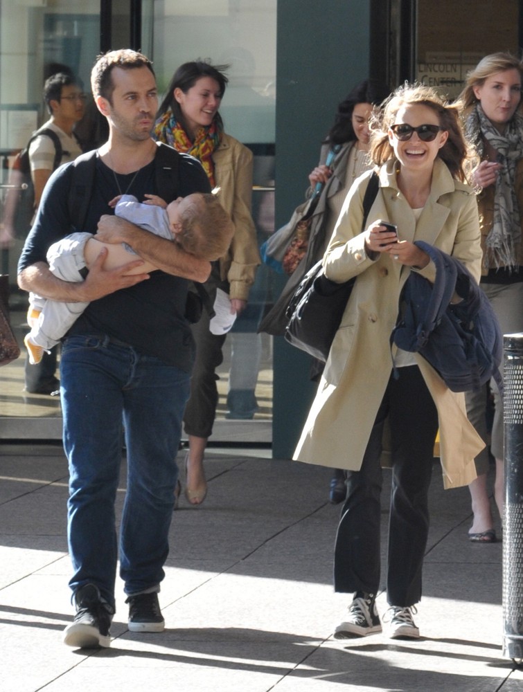 Benjamin Millepied;Natalie Portman;<br>Natalie Portman Spotted with Benjamin Millepied Leaving The Juilliard and SAB Cafe