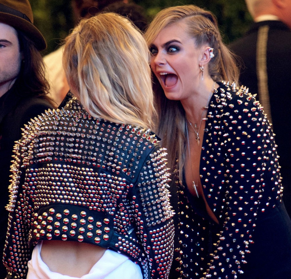 Sienna Miller;Cara Delevingne;<br>PUNK: Chaos to Couture Costume Institute Gala