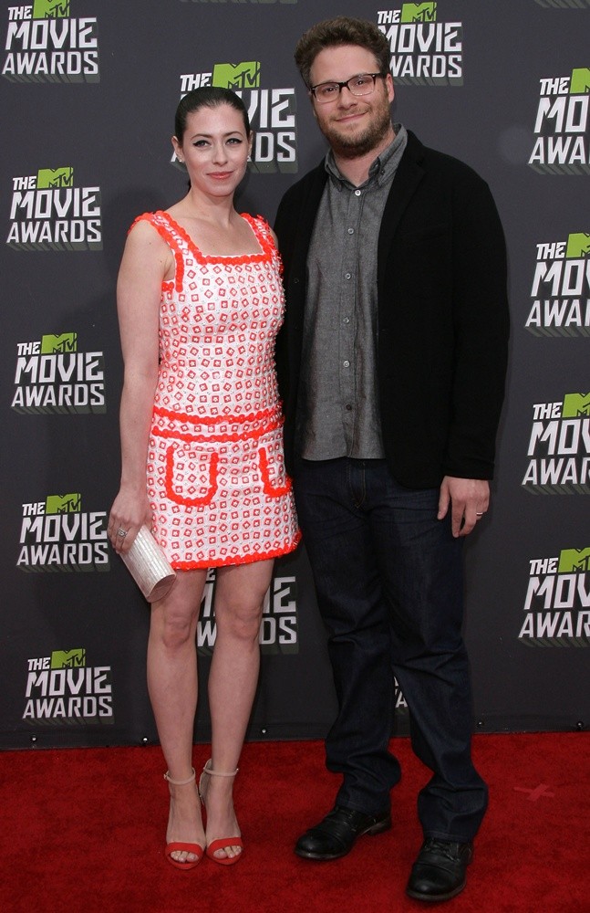 Lauren Miller;Seth Rogen;<br>2013 MTV Movie Awards - Arrivals