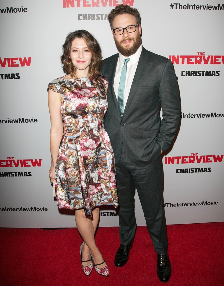 Lauren Miller;Seth Rogen;<br>Los Angeles Premiere of The Interview - Red Carpet Arrivals