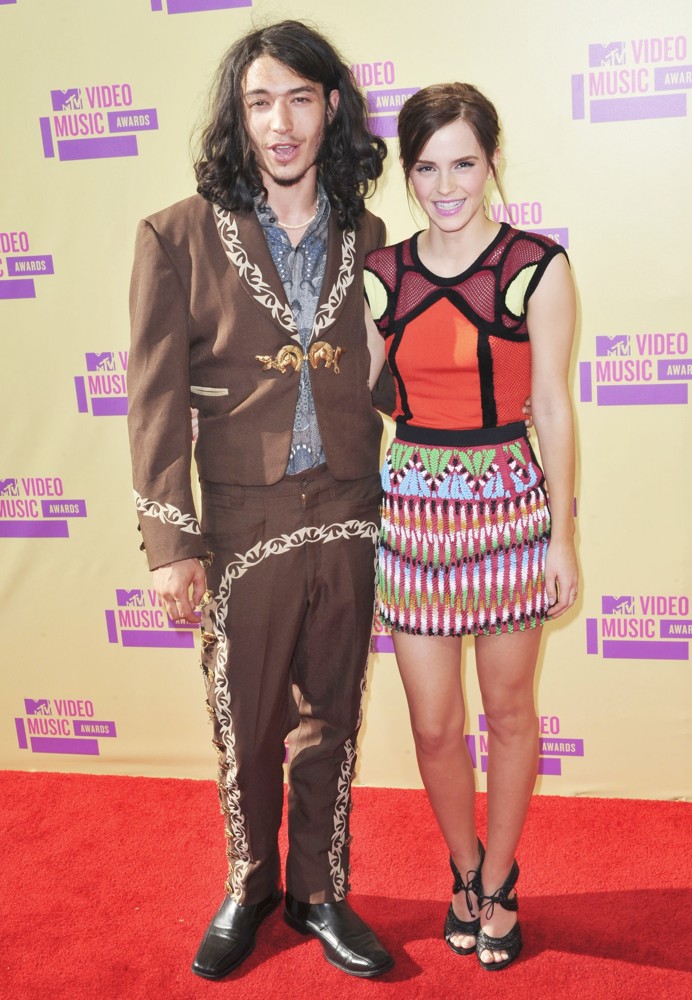 Ezra Miller;Emma Watson;<br>2012 MTV Video Music Awards - Arrivals