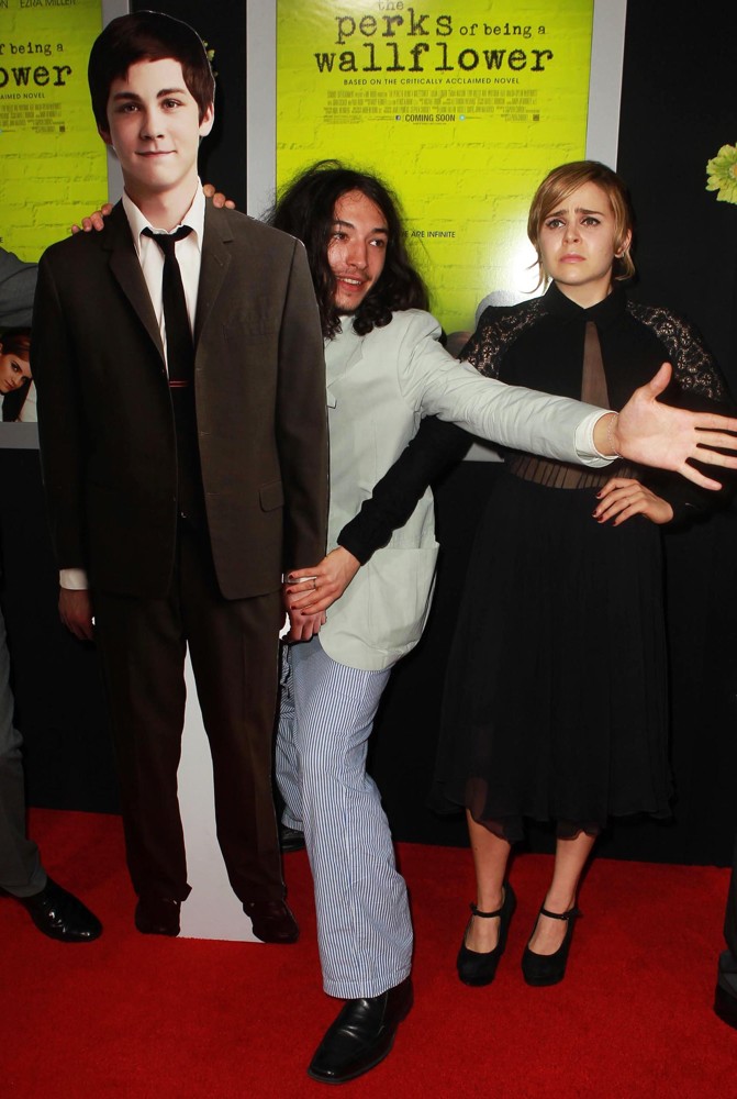 Ezra Miller;Mae Whitman;<br>The Los Angeles Premiere of The Perks of Being a Wallflower - Arrivals