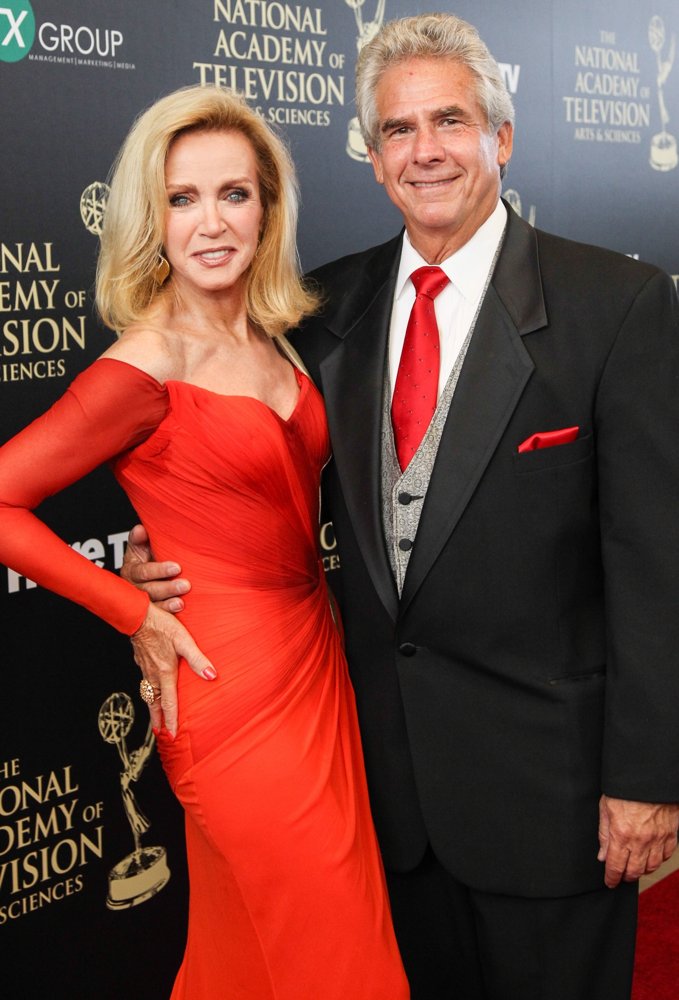 Donna Mills, Richard Holland in The 41st Annual Daytime Emmy Awards - Arriv...
