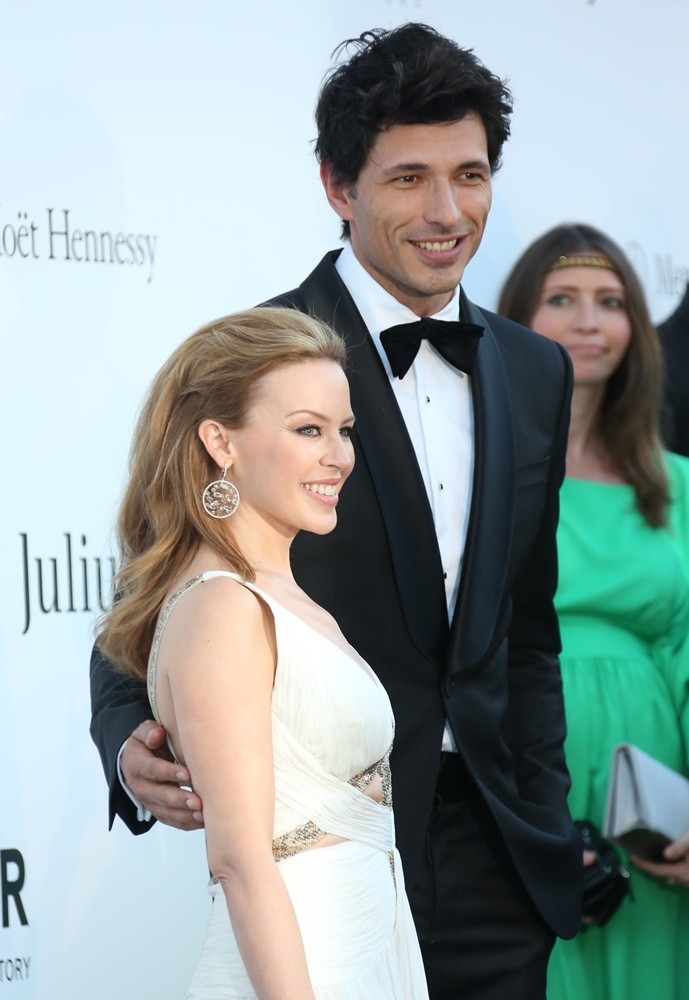 Kylie Minogue;Andres Velencoso;<br>66th Cannes Film Festival - amfAR's 20th Annual Cinema Against AIDS - Arrivals