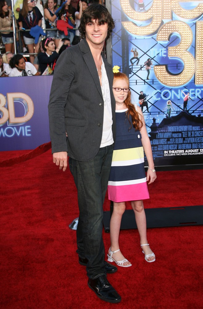 RJ Mitte;Lacianne Carriere;<br>The World Premiere of Glee The 3D Concert Movie - Arrivals